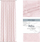 Perde dritë AmeliaHome Delva Pleat, 270x140 cm, poliester, rozë