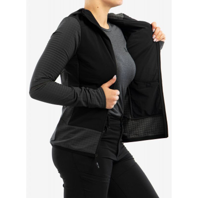 Xhaketë The North Face Dawn Turn Hybrid Ventrix Midlayer, për femra, gri e zezë