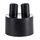 Kapak gome Heatpex End Cap Duo pipe 090/2, për tuba dyshe, i zi