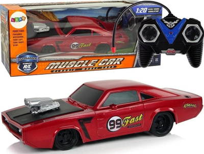 Makina me pult LeanToys R/C Car 1:20, 27 MHz, e kuqe