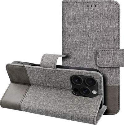 Këllëf libri Gomma për Xiaomi Redmi Note 14 4G, gri