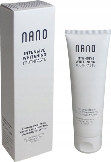 Pasta dhëmbësh Whitewash Nano Intensive Whitening, kundra njollave, 75 ml, e bardhë