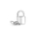 Aksesorë për byzylyk Pandora Padlock 790088C01, të argjendtë