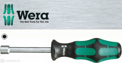 Kaçavidë nutspinner Wera Kraftform Plus 395, 8 mm, 90 mm, e zezë