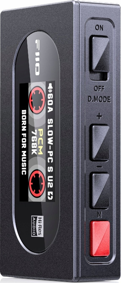 DAC dhe amplifikator kufjesh FiiO KA15, Hi-Res Audio, dalje 3.5mm dhe 4.4mm, i zi