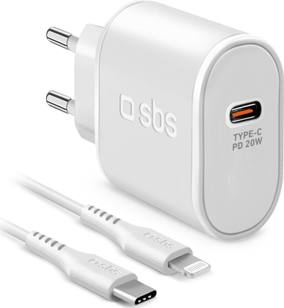 Karikues muri SBS TETRKITPD20LIGW, 20W, USB Type C PD, i bardhë