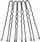 Kapsolla flokësh Donegal Hairpins, 5 cm, 50 copë, e zezë