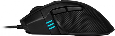 Гејминг глушец Corsair IRONCLAW RGB, 18000 DPI, со кабел, црн