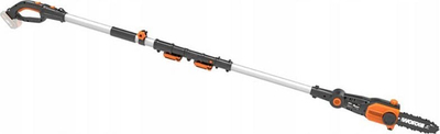 Sharrë zinxhir teleskopike Worx WG349E.9, 20V, shufër 20 cm, portokalli