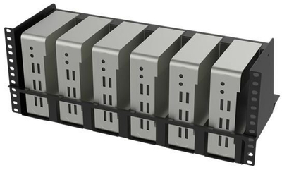 Raft për rack Lanview 4U, 19", për Mini PC, i zi