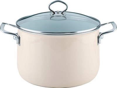 Tenxhere Riess Avorio Meat Pot 24 cm, 6.5L, për induksion, e bardhë