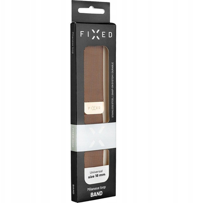 Rrip ore FIXED Mesh Strap, 18 mm, Quick Release, rozë gold