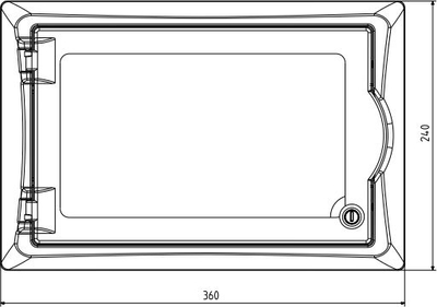 Panel shpërndarës modular Elektro-Plast ECONOMIC BOX RP 1/12, 12 module, derë transparente, IP40