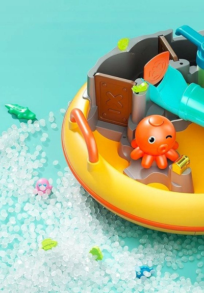 Масичка за игра со вода за деца, базен со вода, прачки за риболов, многубојна