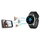 Smartwatch G.Rossi SW010-13, ekran i rrumbullakët, rrip silikoni, i zi