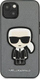 Mbulesë telefoni Karl Lagerfeld Saffiano për iPhone 13 Mini, lëkurë eko, argjendi