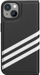 Mbulesë telefoni Adidas Booklet, për iPhone 14, 3 Stripes, e zezë me të bardhë