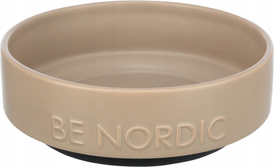 Tas qeramik për mace dhe qen Trixie Be Nordic 24527, 1.2L, me bazë gome, gri