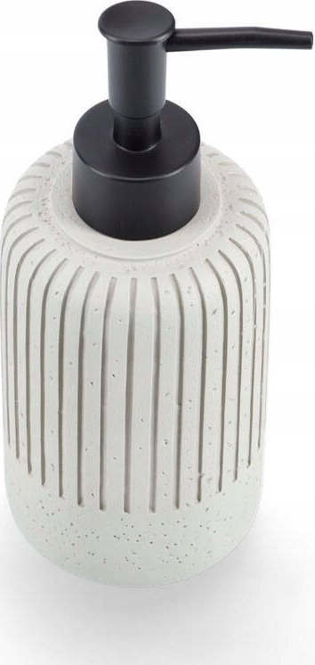 Dozator sapuni Zeller Cement, 200 ml, diametër 7.2 cm, i bardhë