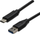 Кабел USB Neutralle USB A во USB C, 1 m, USB 3.2 Gen 2, црна