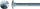 Bulonë Carriage Bolt 82406, 5x50mm, e galvanizuar