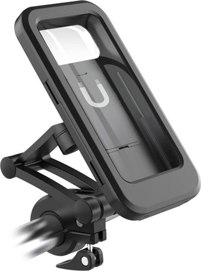Држач за телефон RealPower TourProtect, за велосипед и автомобил, црн