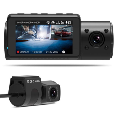 Kamerë për makinë Vantrue N4, 2.45", QHD, 165° kënd shikimi, e zezë