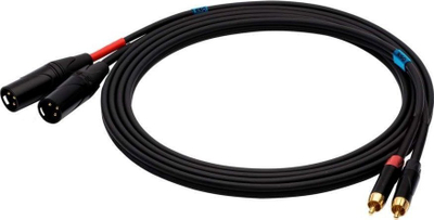 Аудио кабел SSQ RCAXM2, RCA во XLR, 2 m, црн