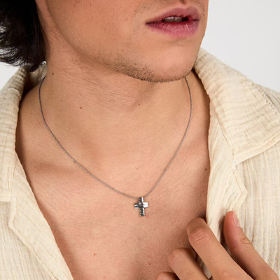 Varëse për meshkuj Morellato Cross Diamonds SAYE01, e argjendtë