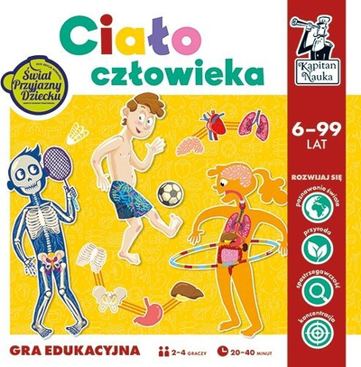 Lojë tavoline Clementoni Human Body Captain Science, edukative, për kalamoj