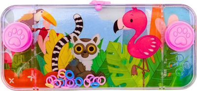 Konzolë loje për kalamaj Lean Toys, me flamingo, rozë