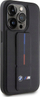 Kapak telefoni BMW M Collection PU Grip Stand Case për iPhone 15 Pro, mbrojtës, i zi
