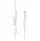 Kufje in ear BWOO, lidhës 3.5mm, kabllo 1.2m, të bardha