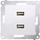 Karikues Kontakt-Simon, 2xUSB, 2.1A, 5V/DC, i bardhë