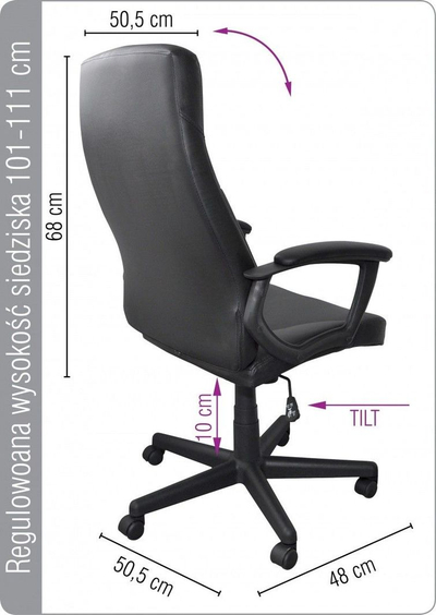 OFFICE PRODUCTS Crete Канцелариски Фотел, Црн