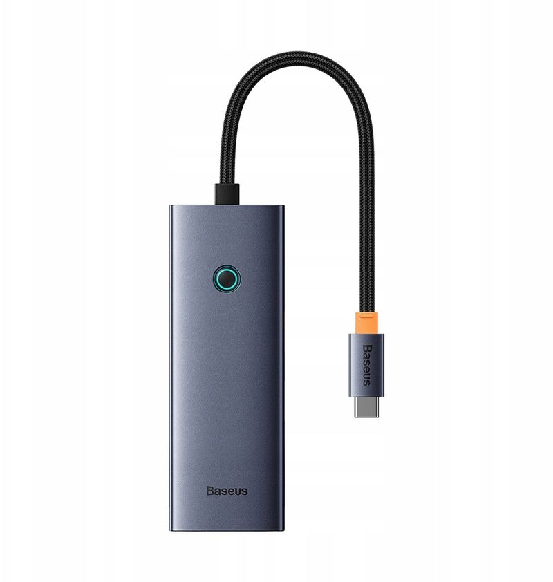 Hub USB C Baseus UltraJoy 5in1, HDMI 4K, 4x USB 3.0, gri