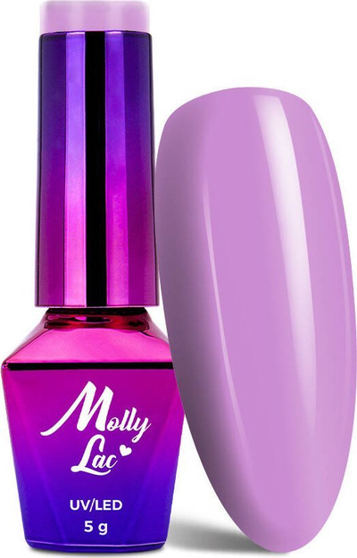 Llak xhel Molly Lac Purple Rain 16, UV LED, 5 g, lejla pastel