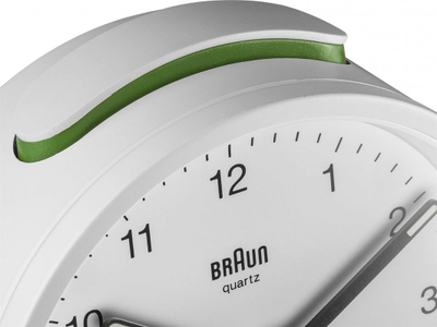 Orë alarmi Braun BC12W, kuarc, tavoline, e bardhë