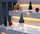 Figurinë dekorative Saska Christmas Snowman, 20cm, dizajn dimëror, shumëngjyrësh