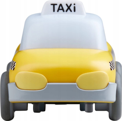 Makine lodër HABA Kullerbu Taxi Push and Go, për kalamaj 2+, e verdhë