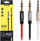 Kabllo audio Remax JACK JACK, 3.5mm, 1m, e bardhë