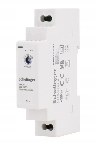 Furnizues energjie DIN Rail Schelinger, 12V, 15W, gri