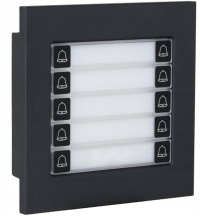Modul zgjerues zile Dahua VTO4202FB MDB10, 10 butona, IP65, i zi