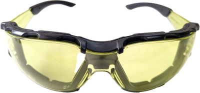 Syze mbrojtëse Haushalt Protective Glasses HH FT2603D, lente të verdha, kornizë e zezë