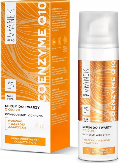 Серум за лице Vianek Hero Rejuvenating, коензим Q10, 30 ml