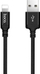 USB кабел Foxconn USB-A во Lightning, 2 m, црна
