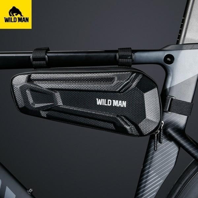 Çantë kornize biçiklete Wildman XL, 1.8L, montim me rripa, e zezë