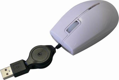 Maus All New, me kabllo, USB, i bardhë