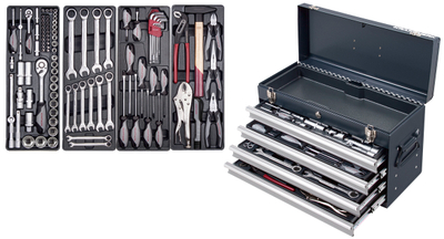 Set veglash Basic-Line, 1/4" + 1/2", 100 copë