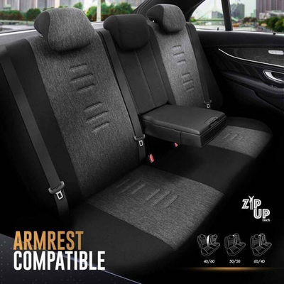 Mbulesë sediljeje Otom OT86755, tekstil, gri